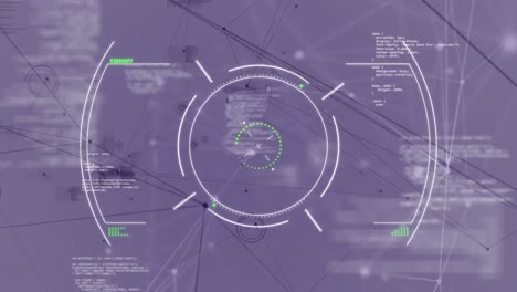 animación de cerradura de seguridad giratoria sobre información y procesamiento de datos