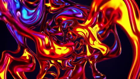 remolinos de metal líquido abstractos