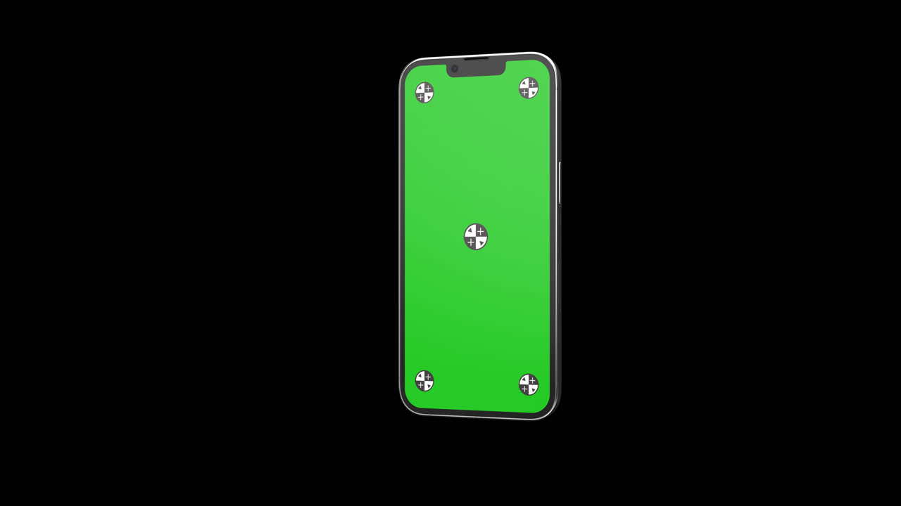 Smartphone with Green Screen