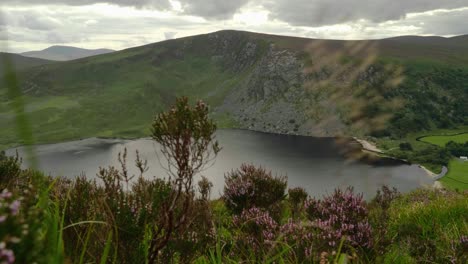 Guinness-Lake-in--Ireland,-beautiful-peaceful-lake