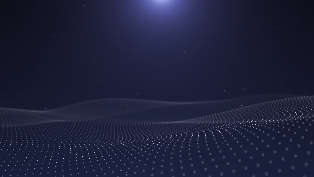 Dati digitali, cyber, cyberspazio, tecnologia, HUD, griglia, studio di notizie video, linee d'onda, sfondo hi-tech