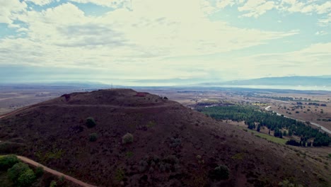 Drone-shot-of-tel-Shifon-in-the-golan-heights