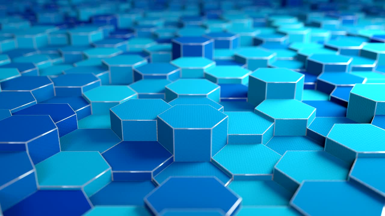 bucle de fondo hexagonal abstracto