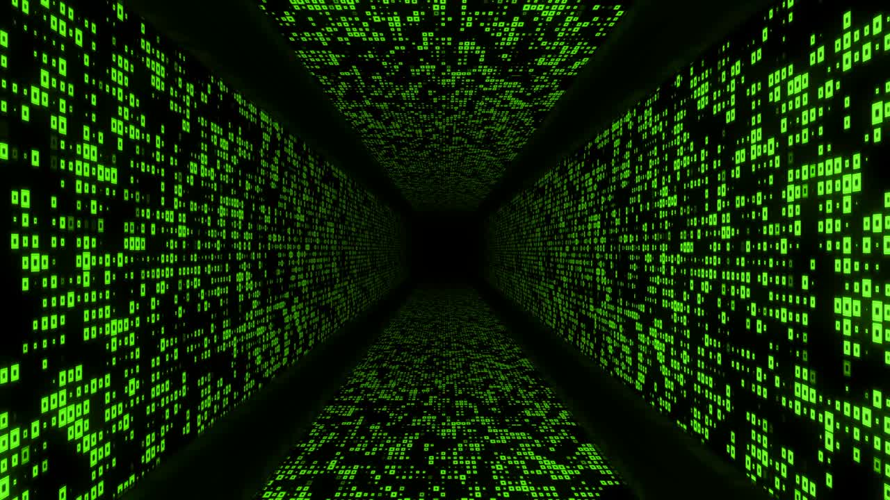 Space Hallway Background Loop