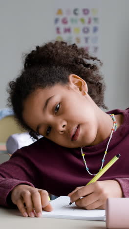 girl studying
