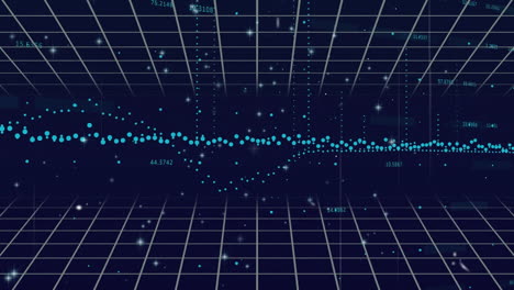 unique digital video with abstract pattern and graphical representation of data