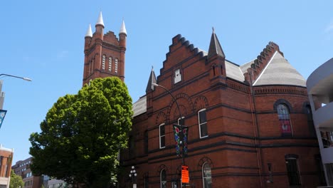 st. andrew's presbyterian church in victoria, canada, british columbia, in the summertime.