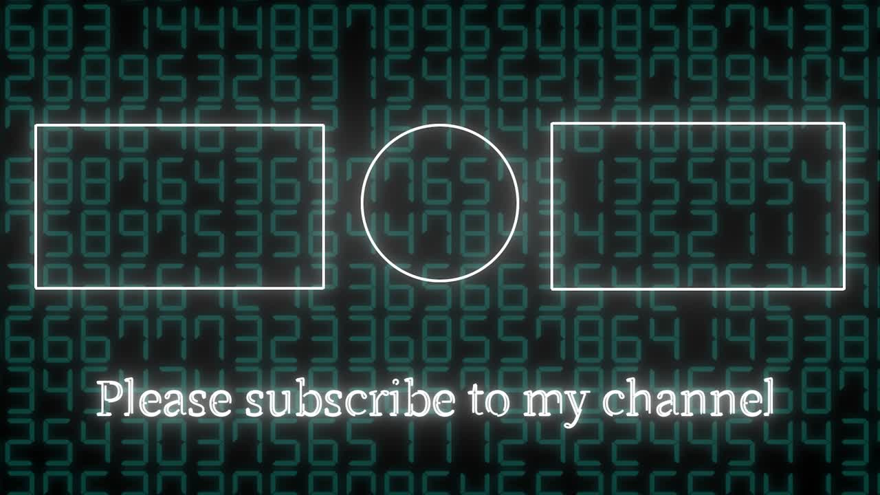 무작위 숫자 끝 카드 끝 화면 모션 그래픽