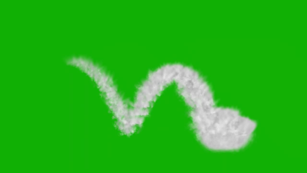 녹색 스크린 배경으로 물 흐름 모션 그래픽