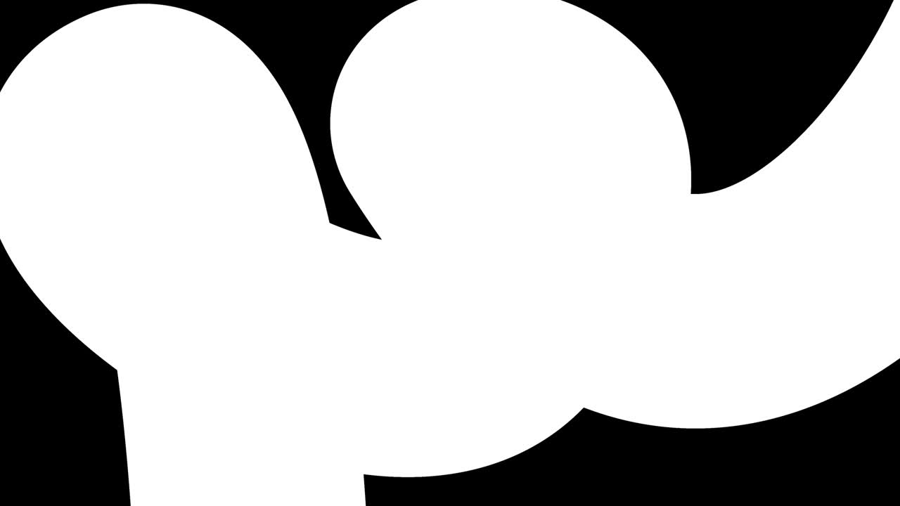 hermosos gradientes con tonos de rojo amarillo fluyen a lo largo de una línea o tubo elegantemente retorcido. hermoso fondo de diseño plano moderno, animación de bucle liso de gradiente líquido en 4k. luma mate como alfa