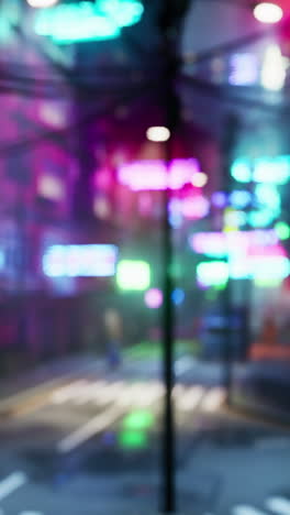 luces borrosas de la ciudad de la noche