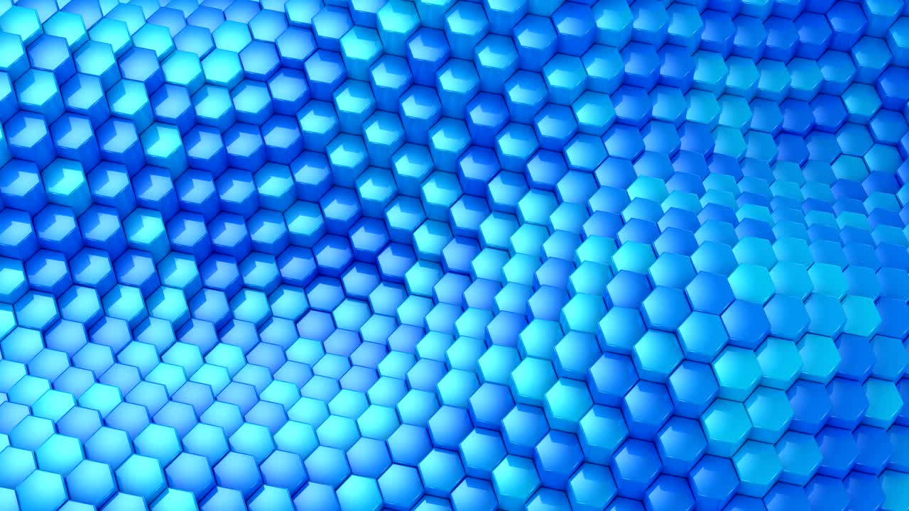 Hexagons Formed A Wave