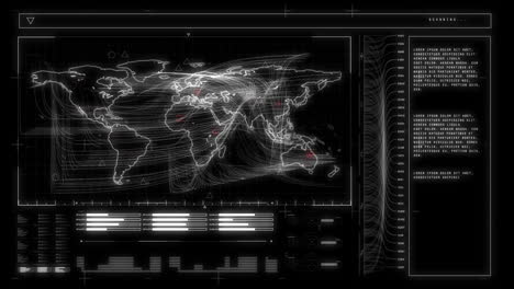 interfaz de negocios globales negras