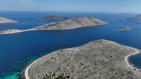 kornati islands aerial view showcasing turquoise waters and rugged islands