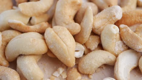 close-up of cashew nuts