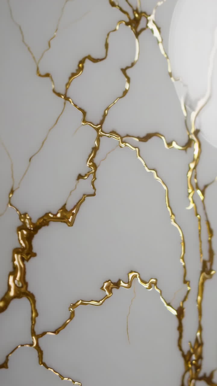 mármol blanco con venas de oro