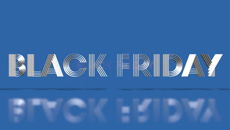 rolling black friday text on fresh blue gradient