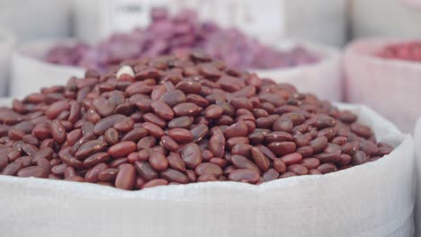 red beans in a sack