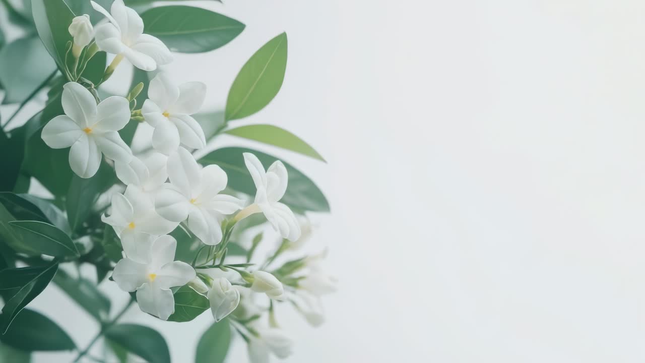 아름다운  꽃과 잎