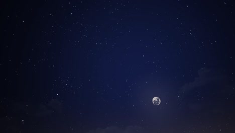 night sky with the moon