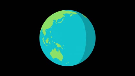 el planeta tierra aislado con el canal alfa