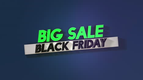 black friday and big sale on blue modern gradient texture