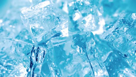 ice cubes closeup, abstract background.