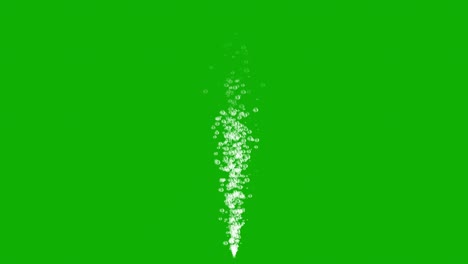 bubbles stream motion graphics with green screen background