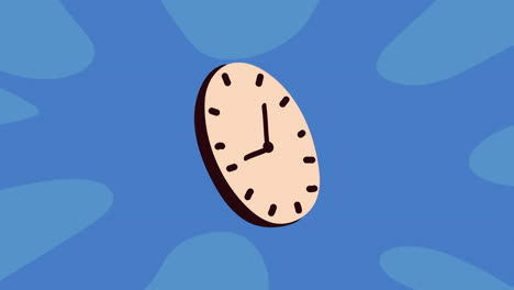 oval clock illustration