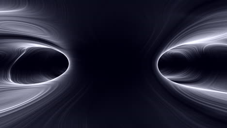 Abstract-dual-circles-connected-by-a-line-on-a-black-background