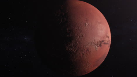 mars in space