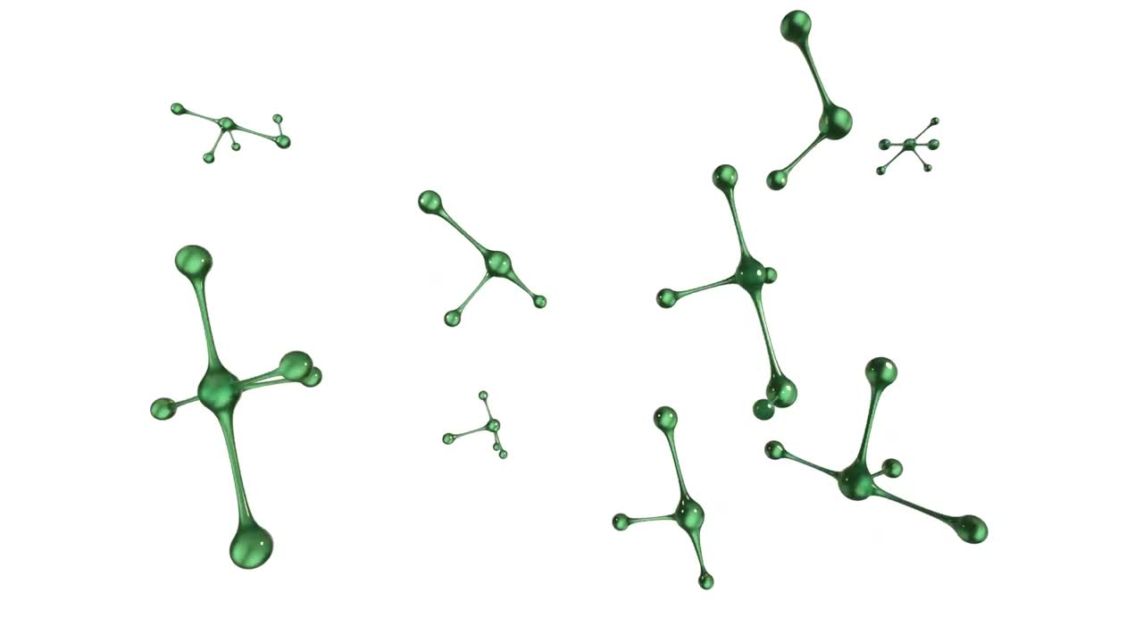 formas abstractas en 3d en movimiento