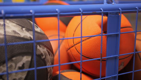 basketballs storage, club practise, 4k