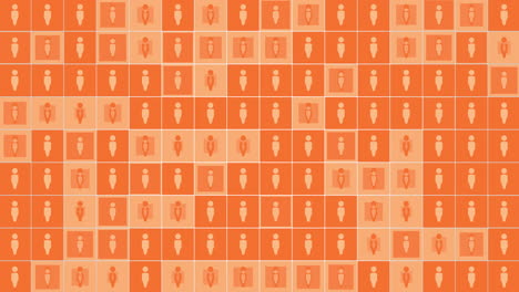 iconos de persona de movimiento en el fondo de red simple 6