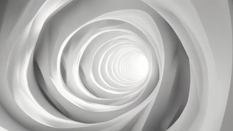 abstract white tunnel
