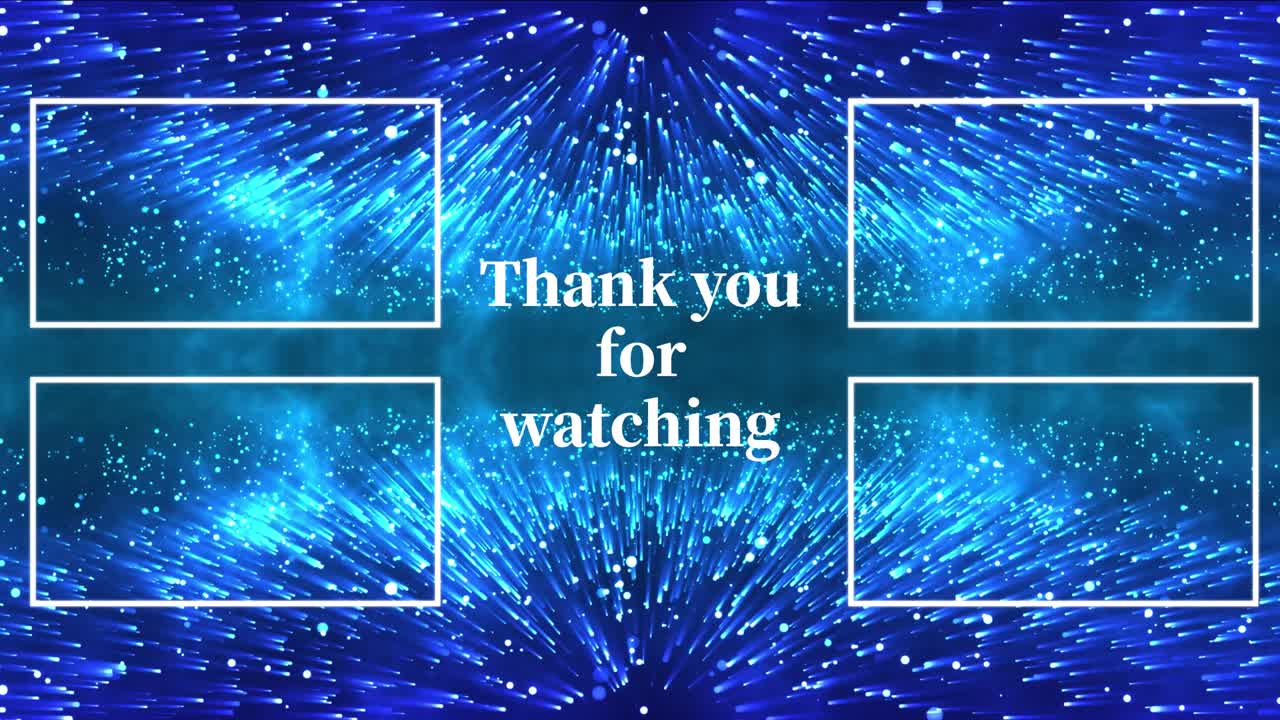 환상적인 라이트 엔드 카드 엔딩 스크린 모션 그래픽