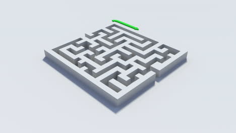 Green-line-going-around-a-maze-to-the-other-side