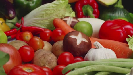 assorted raw organic vegetables
