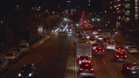 tráfico, noche, 38th y walnut, filadelfia