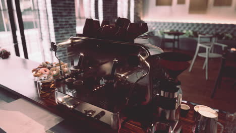 coffee machine in a cafe