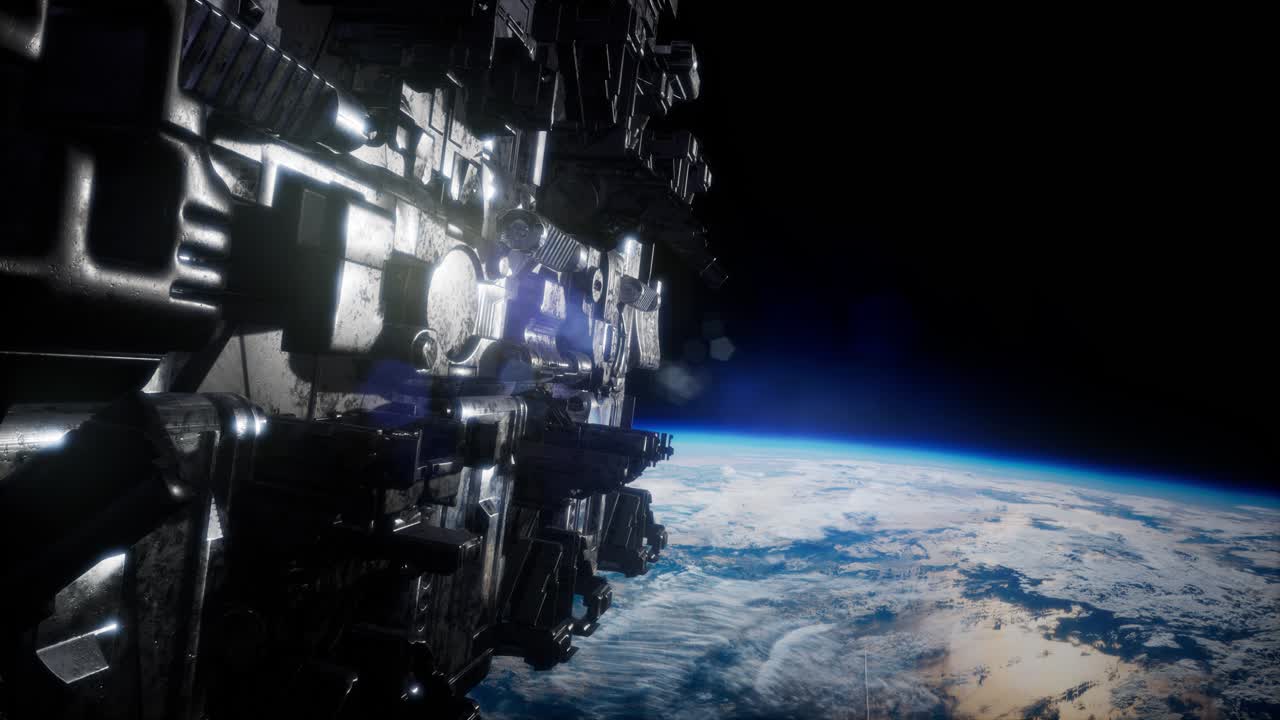 우주에서 날아다니는 ufo