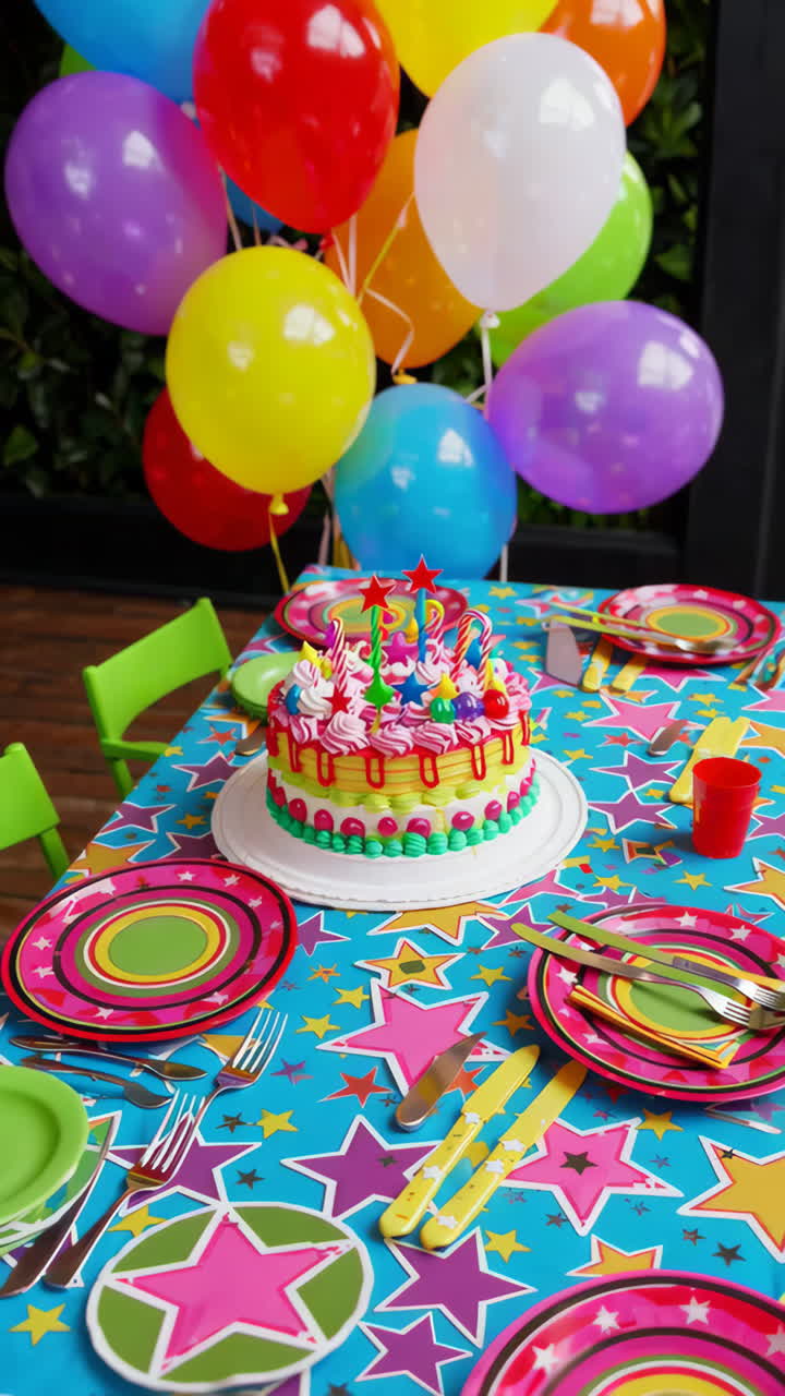 fiesta de cumpleaños colorida