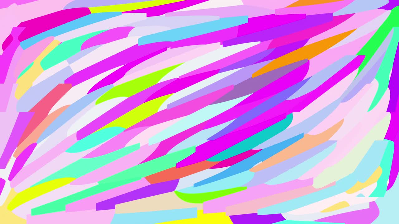 Vibrant Positive Animation of Multi Colored Bright Diagonal Lines