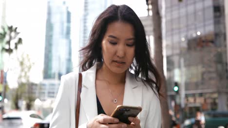 young woman on the go in the city