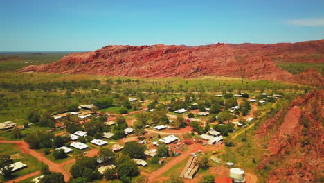 Looma-Camballin-Kimberley-Purnululu-Fitzroy-Crossing-Drohne-Luftaufnahme-Outback-Australien-Wa-Westlich-Von-Australien-Aborigine-Landschaftsansicht-Nördliches-Territorium-Faraway-Downs-Under-Broome-Darwin-Roter-Felsen-Kreis-Rechts-