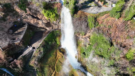 Video-De-Drones-De-Las-Cascadas-En-Edessa,-Grecia