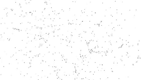 abstracto futurista plexo geométrico red digital de puntos azules y líneas blancas, puntos, triángulos y nodos. datos de redes informáticas, big data, tecnología de conexión de bucle sin costuras de fondo