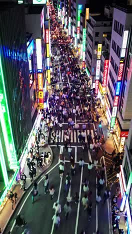 busy nighttime street in tokyo