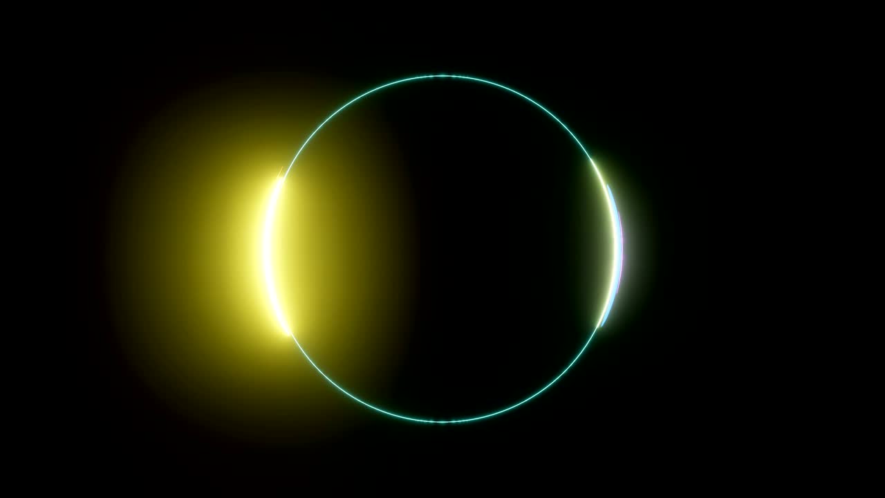 Trend video animated change of circle lighting
