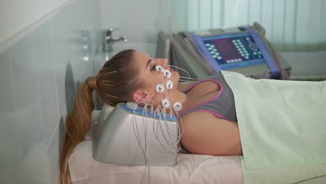 woman undergoing a medical facial treatment